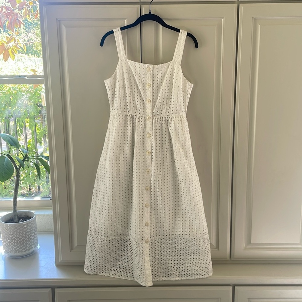 White eyelet sundress from J.Crew